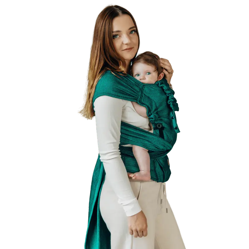 Herringbone Emerald LennyHybrid Half Buckle by LennyLamb LennyLamb