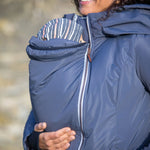 Angel Wings Babywearing Winter Coat Pewter Grey Angel Wings