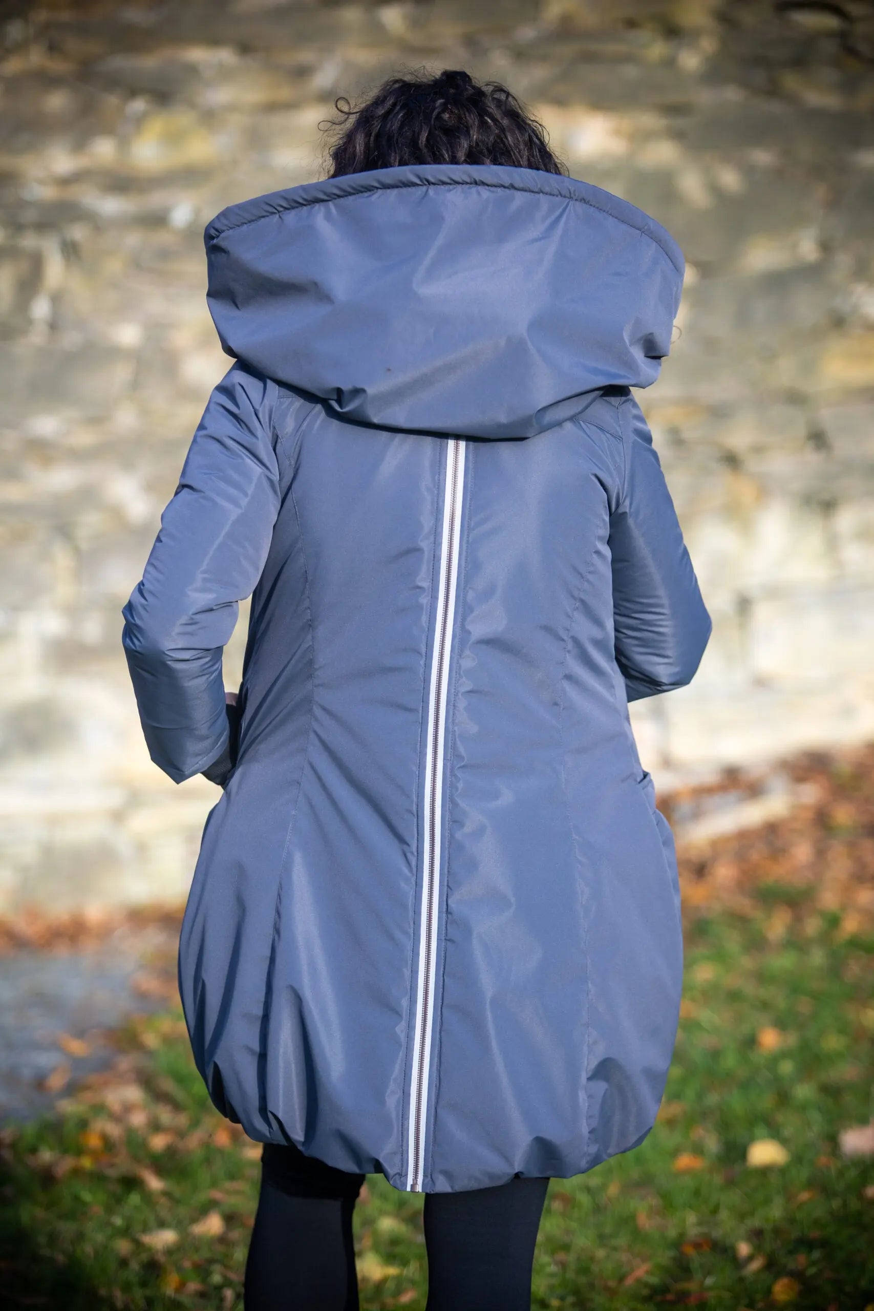 Angel Wings Babywearing Winter Coat Pewter Grey Angel Wings