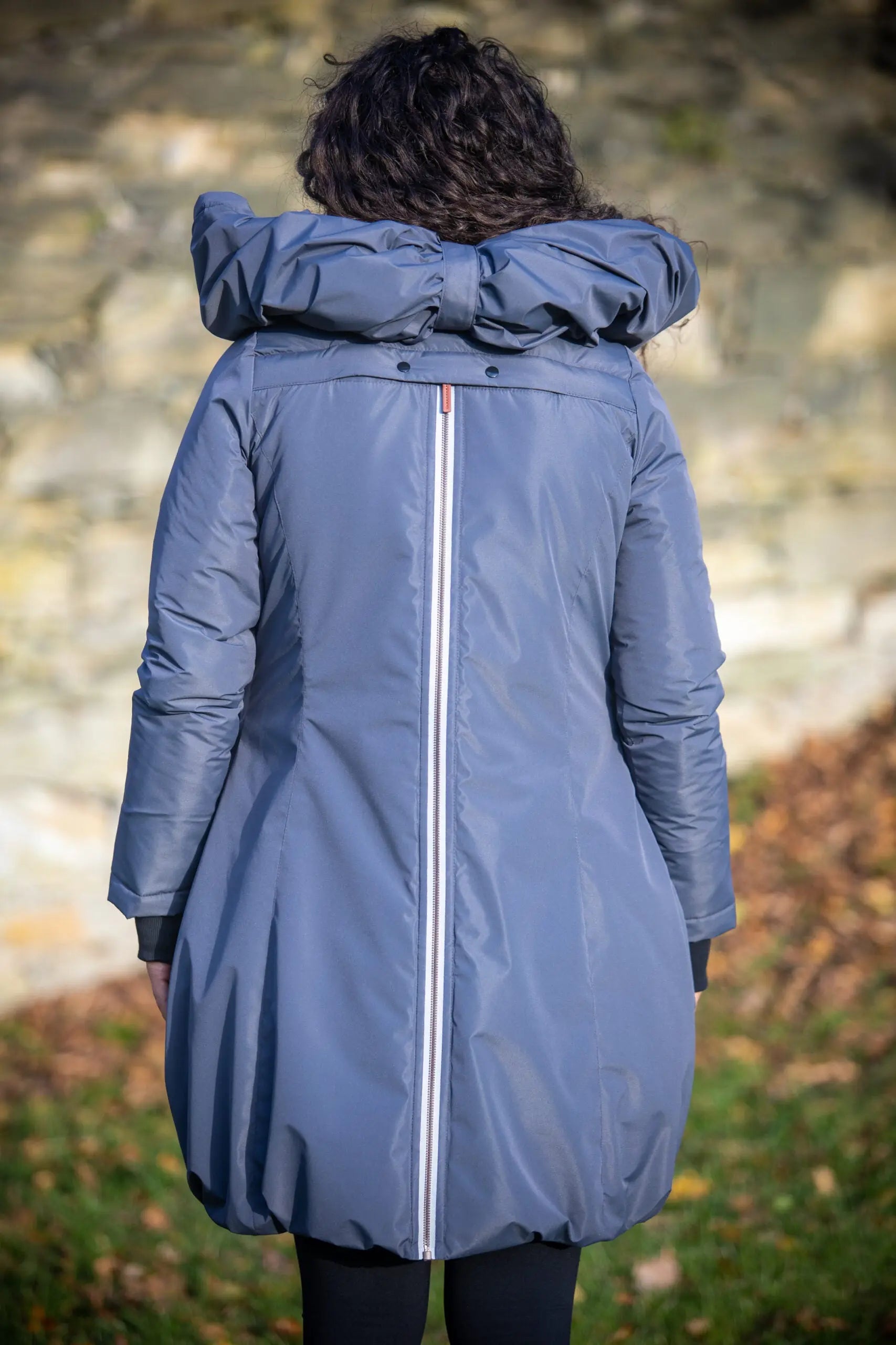 Angel Wings Babywearing Winter Coat Pewter Grey Angel Wings