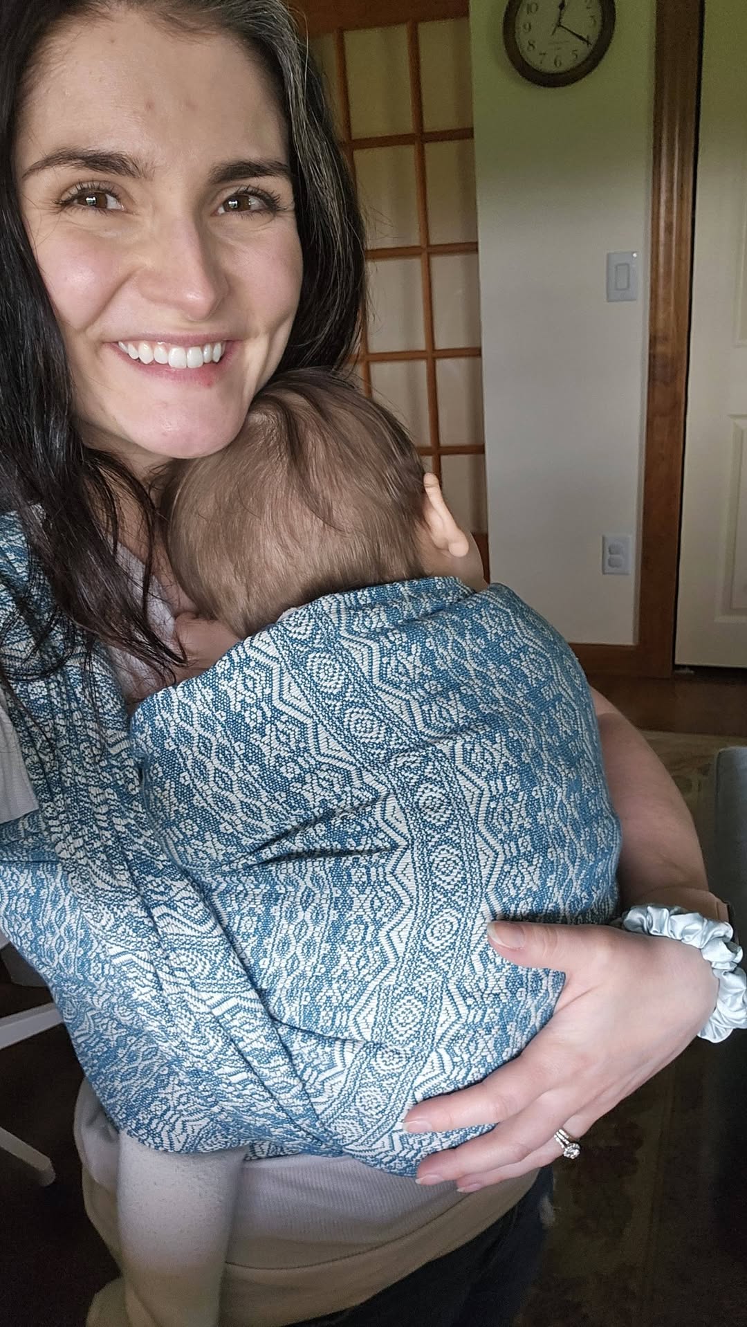 Ada Petrol Woven Wrap by Didymos | Little Zen One