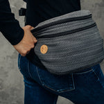 Ombre Grey Large Waist Bag by LennyLamb LennyLamb