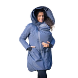 Angel Wings Babywearing Winter Coat Pewter Grey Angel Wings