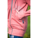 Angel Wings Babywearing Hoodie Coral Pink Angel Wings