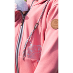 Angel Wings Babywearing Hoodie Coral Pink Angel Wings