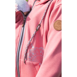 Angel Wings Babywearing Hoodie Coral Pink Angel Wings