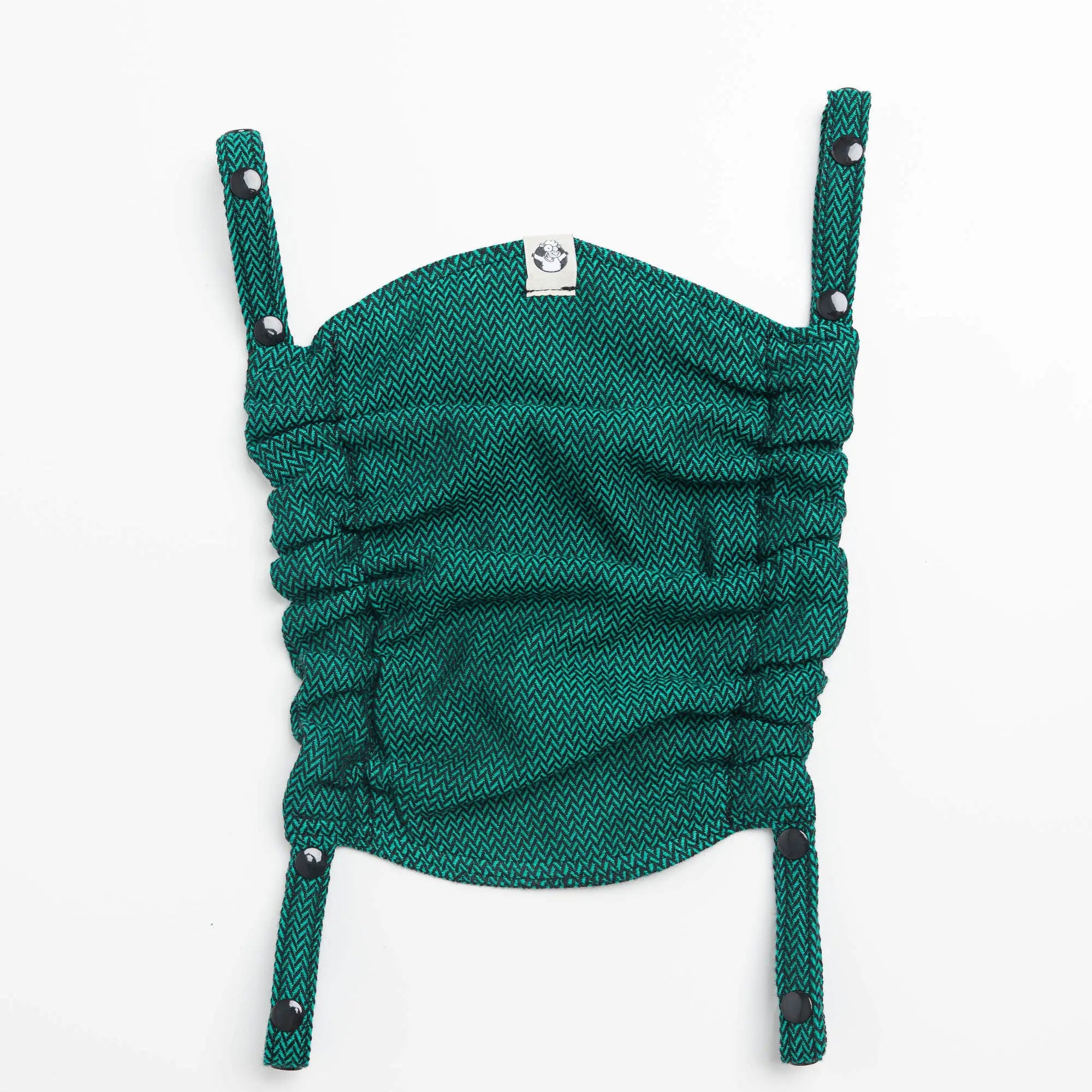 Herringbone Emerald Baby Carrier Hood by LennyLamb LennyLamb