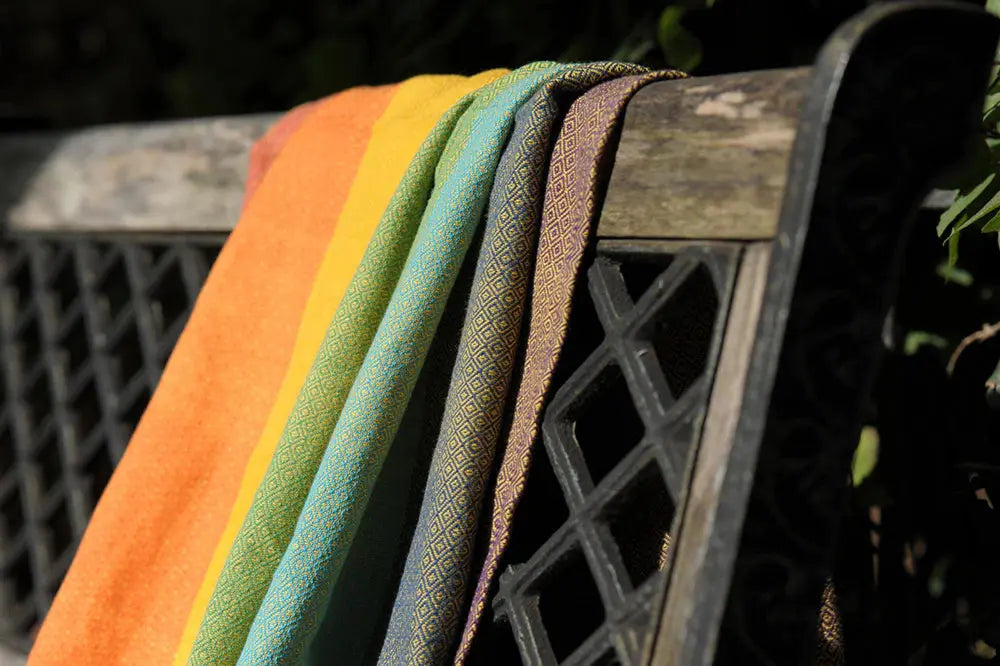 Gold Rainbow Woven Wrap by Girasol Girasol