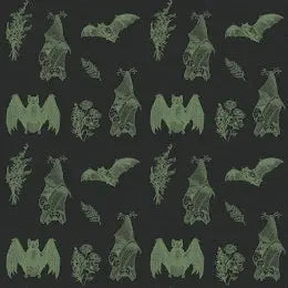 It's Bats Bear Romper by LennyLamb - Green and Black LennyLamb