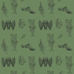 It's Bats Bear Romper by LennyLamb - Green and Black LennyLamb