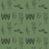 It's Bats Bear Romper by LennyLamb - Green and Black LennyLamb