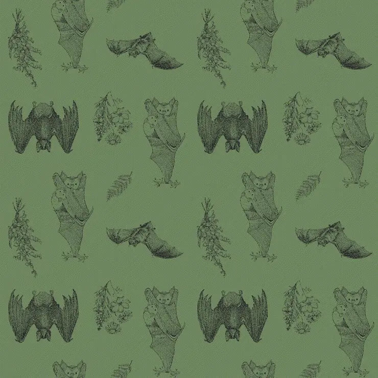 It's Bats Bear Romper by LennyLamb - Green and Black LennyLamb