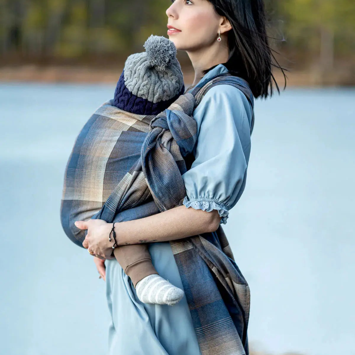 Leithen Tartan Woven Wrap by Oscha Oscha