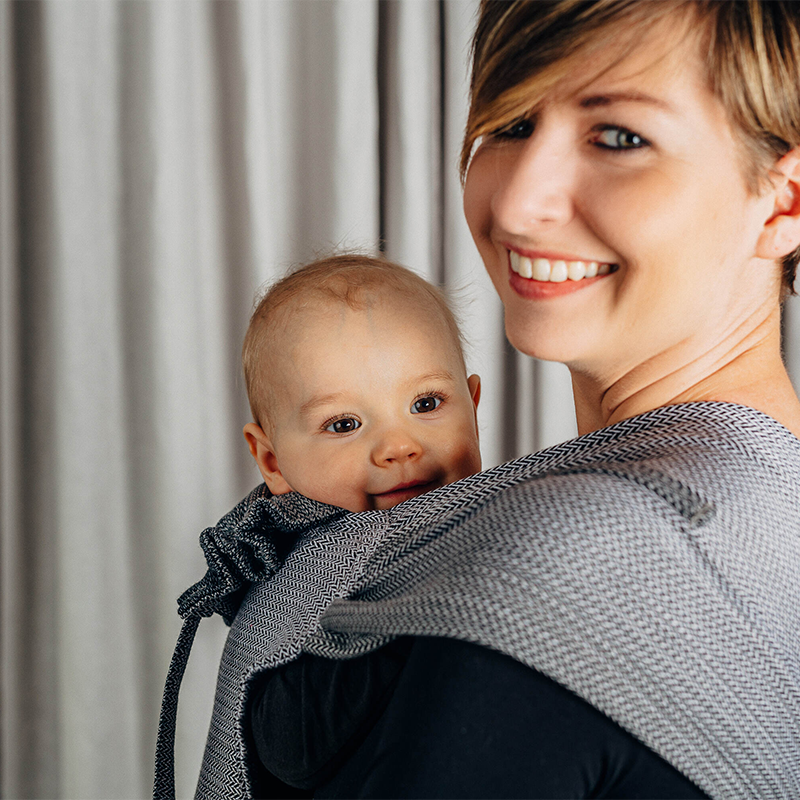 Ombre Grey Toddler Wrap-Tai by Lennylamb LennyLamb
