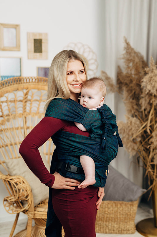 Peacock's Tail Quantum LennyHybrid Half Buckle by LennyLamb LennyLamb