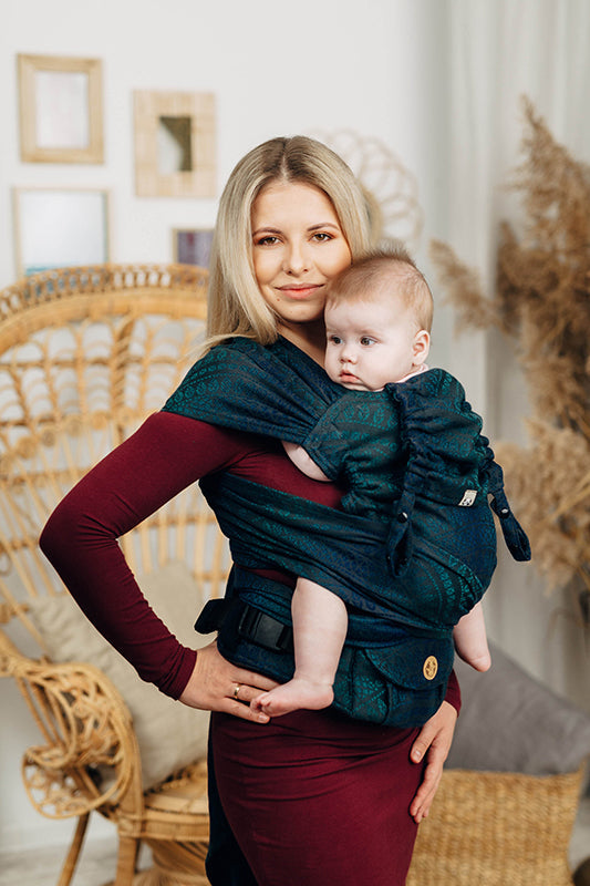 Peacock's Tail Quantum LennyHybrid Half Buckle by LennyLamb LennyLamb