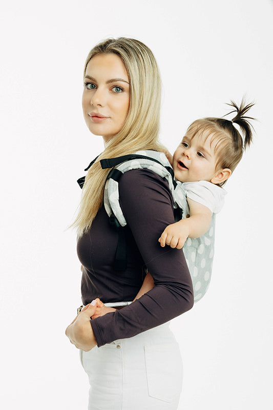 Polka Dots Plop Toddler Onbuhimo PRO by Lennylamb LennyLamb at Little Zen One