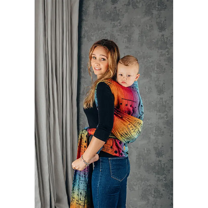 Symphony Rainbow Dark  Preschool LennyHybrid Half Buckle by LennyLamb LennyLamb