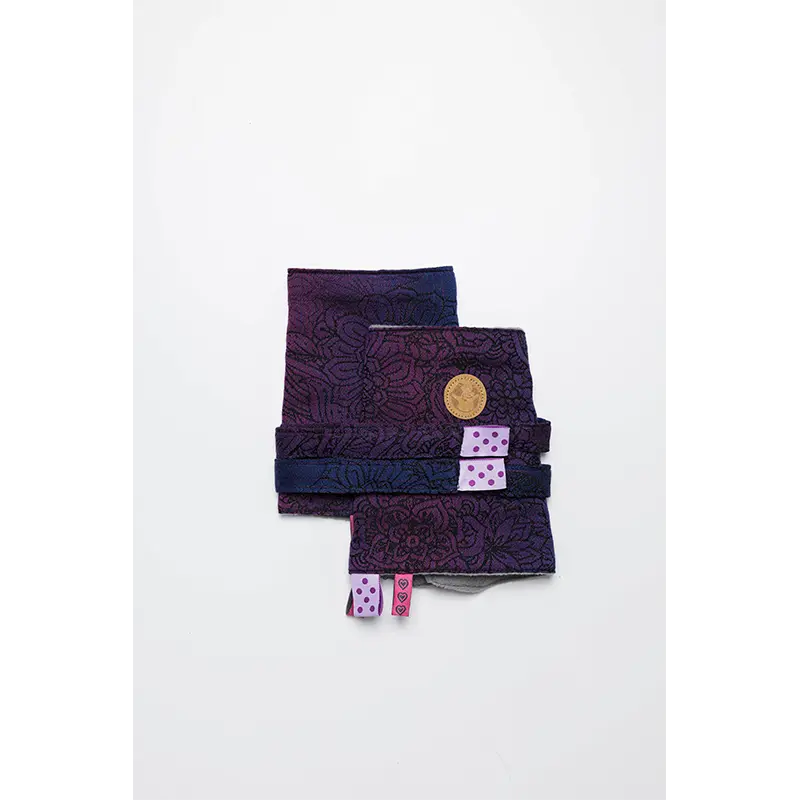 Wild Wine Bouquet Drool Pads & Reach Straps by LennyLamb LennyLamb