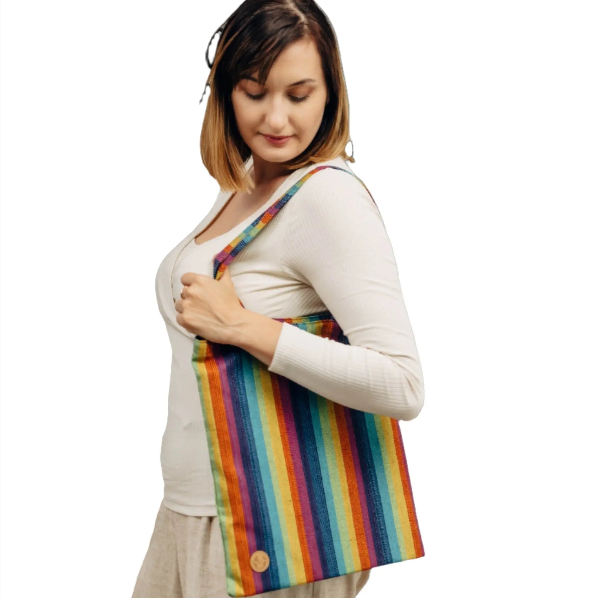 Linen Paradiso Shopping Bag by LennyLamb LennyLamb