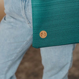 Ombre Green Shopping Bag by LennyLamb LennyLamb