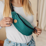 Ombre Green Waist Bag by LennyLamb LennyLamb