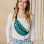 Ombre Green Waist Bag by LennyLamb LennyLamb