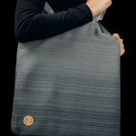 Ombre Grey Shopping Bag by LennyLamb LennyLamb