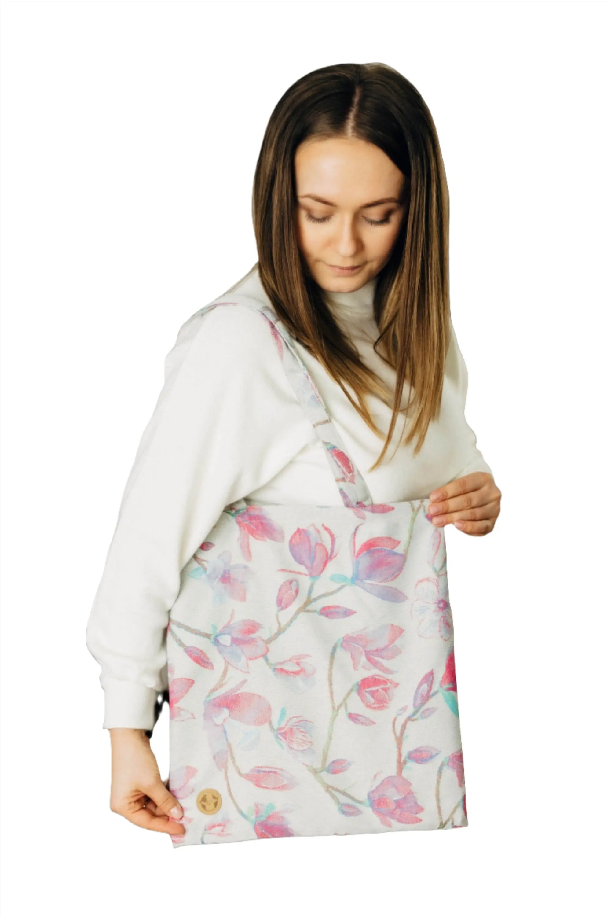 Magnolia Shopping Bag by LennyLamb LennyLamb