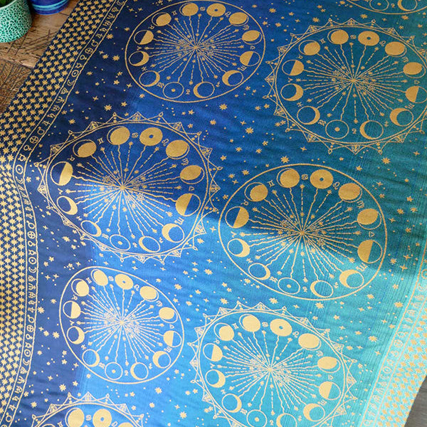 Augmenta Lunae Lineate 1m Fabric Piece by Oscha Oscha