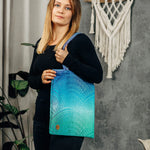 Peacock's Tail Fantasy Shopping Bag by LennyLamb LennyLamb