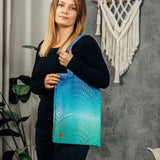 Peacock's Tail Fantasy Shopping Bag by LennyLamb LennyLamb