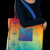 Rainbow Lotus Shoulder Bag by LennyLamb LennyLamb