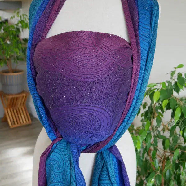 Sea Salt On Stream or Stone Woven Wrap by Oscha Oscha