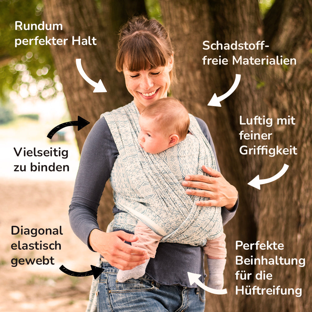 Trias Dolomite Cashmere Woven Wrap by Didymos Didymos at Little Zen One