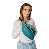 Ombre Green Large Waist Bag by LennyLamb LennyLamb