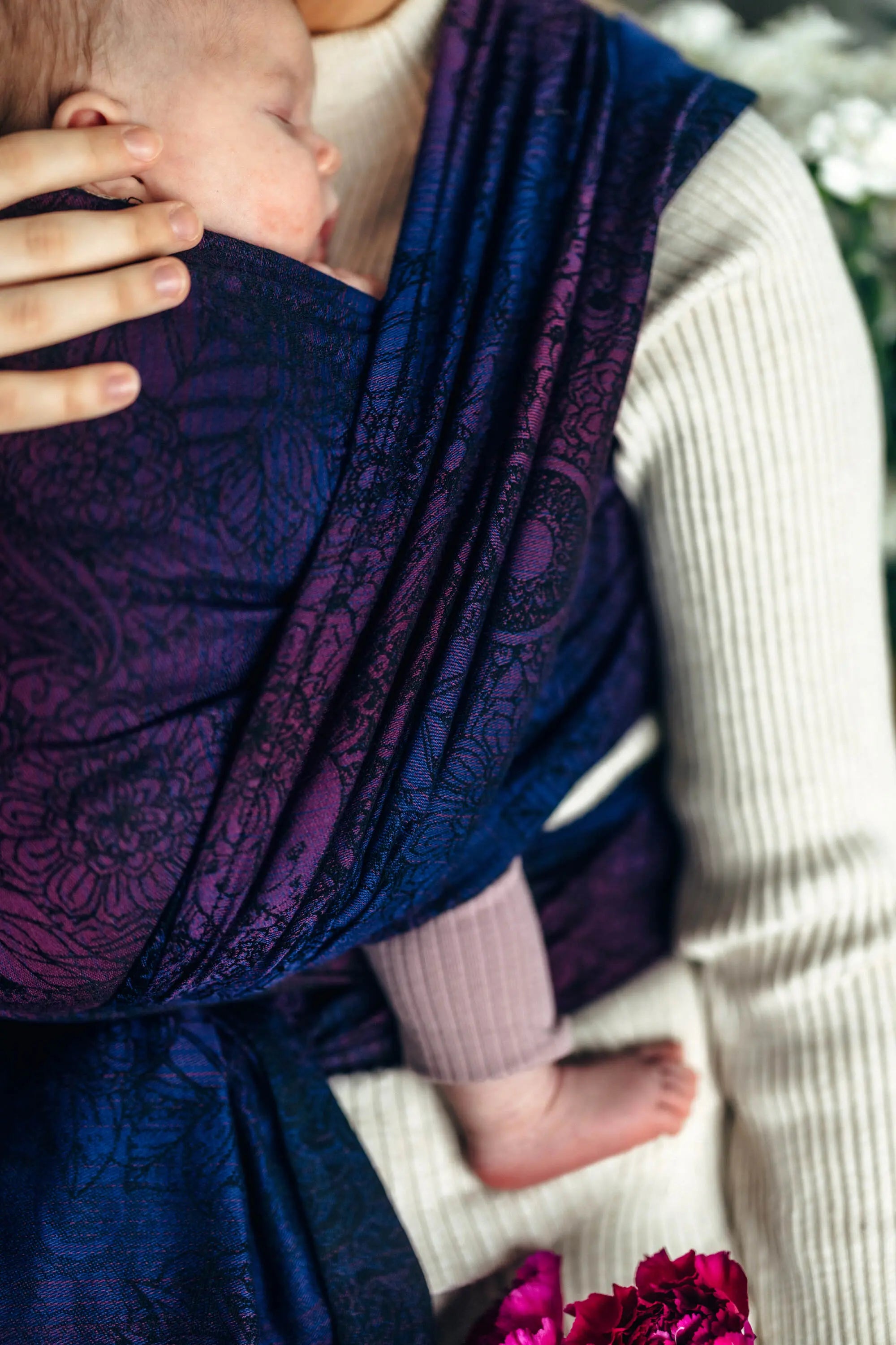 Wild Wine Bouquet Woven Wrap by LennyLamb LennyLamb