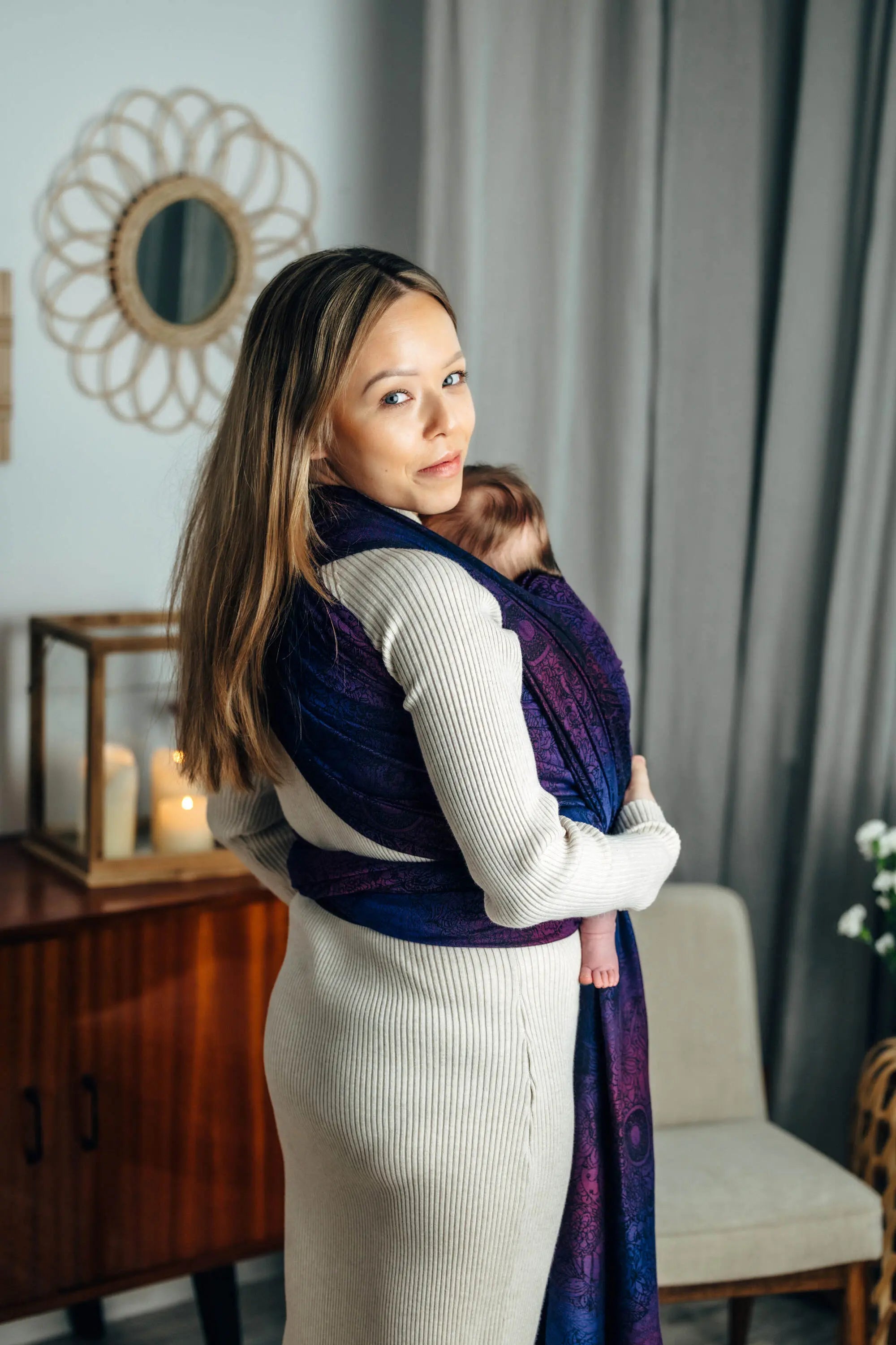 Wild Wine Bouquet Woven Wrap by LennyLamb LennyLamb