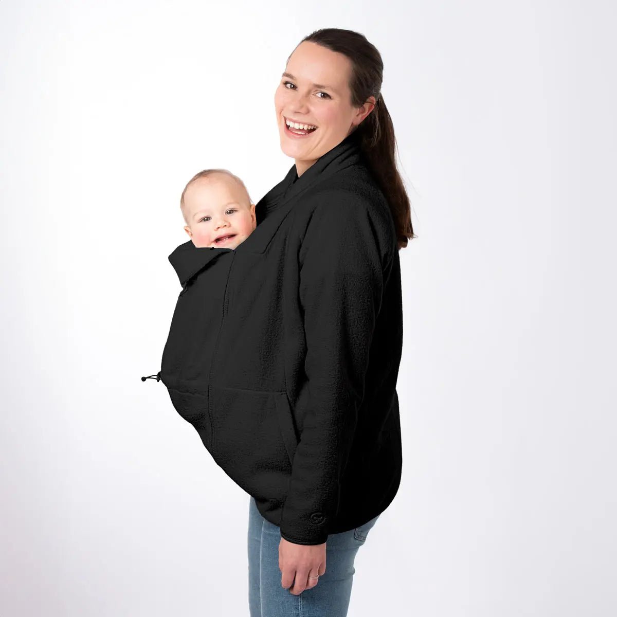  アイボリー ブラック ジャケット Mamalila Basel Black Fleece Maternity an | LZO – Little Zen One