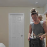 put a babywearing hoodie on over a back carry