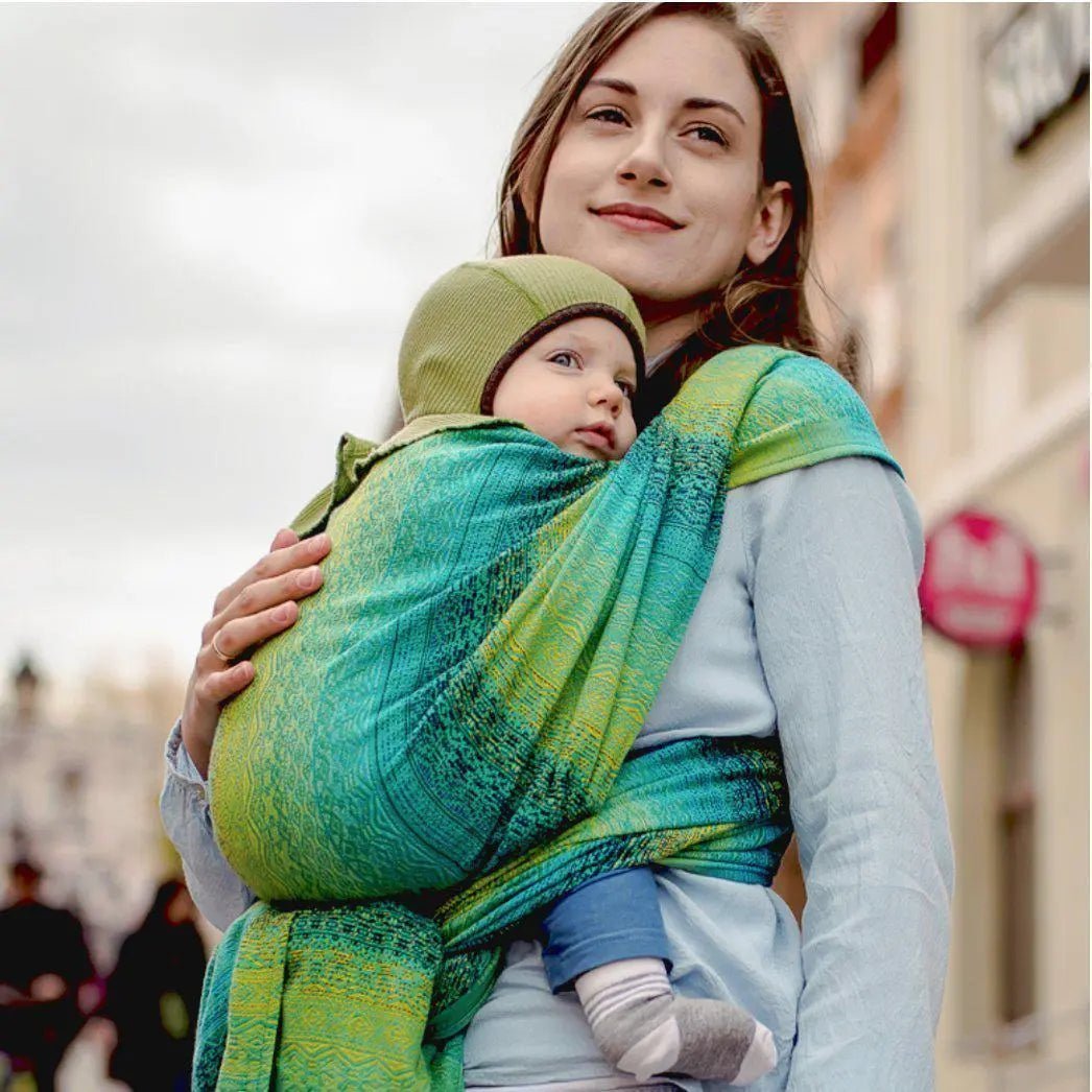 Ada Malachite Woven Wrap by Didymos | Little Zen One