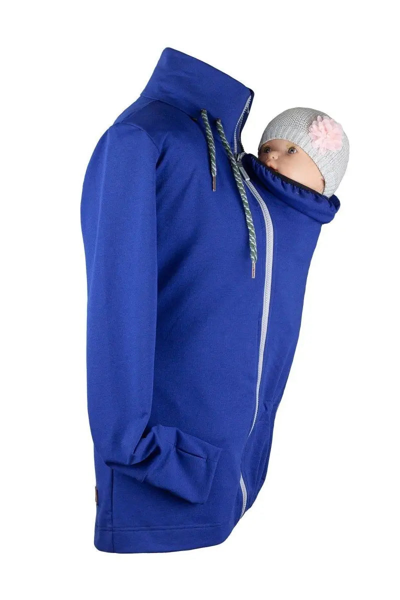 Angel Wings Babywearing Sweatshirt Cobalt Blue-Babywearing Outerwear-Angel Wings-canada and usa-Little Zen One-4