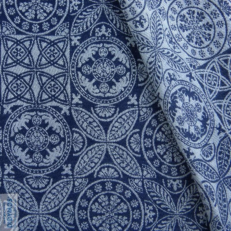 Azulejo linen Woven Wrap by Didymos-Woven Wrap-Didymos-canada and usa-Little Zen One-3
