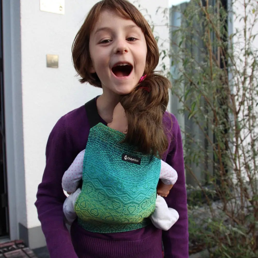 Didymos Doll Snap Hearts Malachite - Baby Carrier AccessoriesLittle Zen One4048554101770