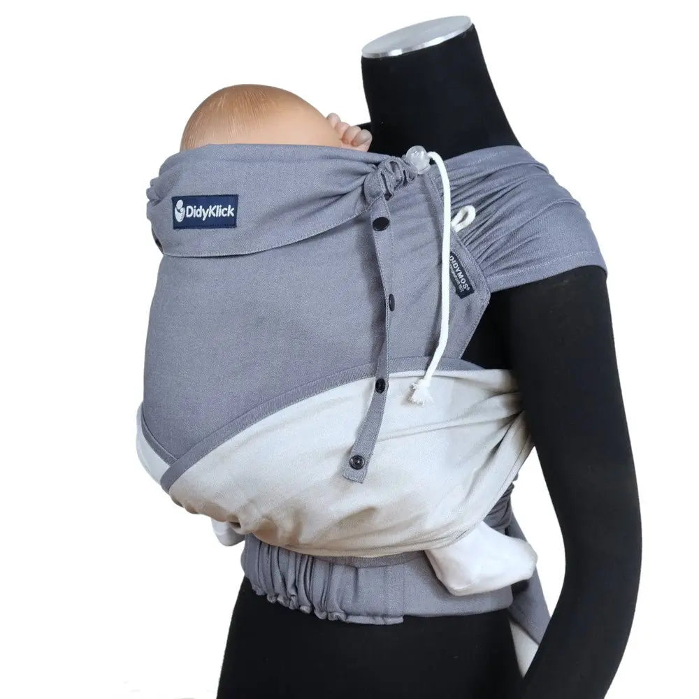 Graphite DidyKlick 4u by Didymos - Half Buckle CarrierLittle Zen One4048554407643
