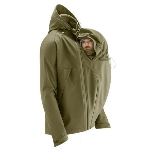 Mamalila Allrounder Babywearing Jacket for Men Khaki - Babywearing OuterwearLittle Zen One