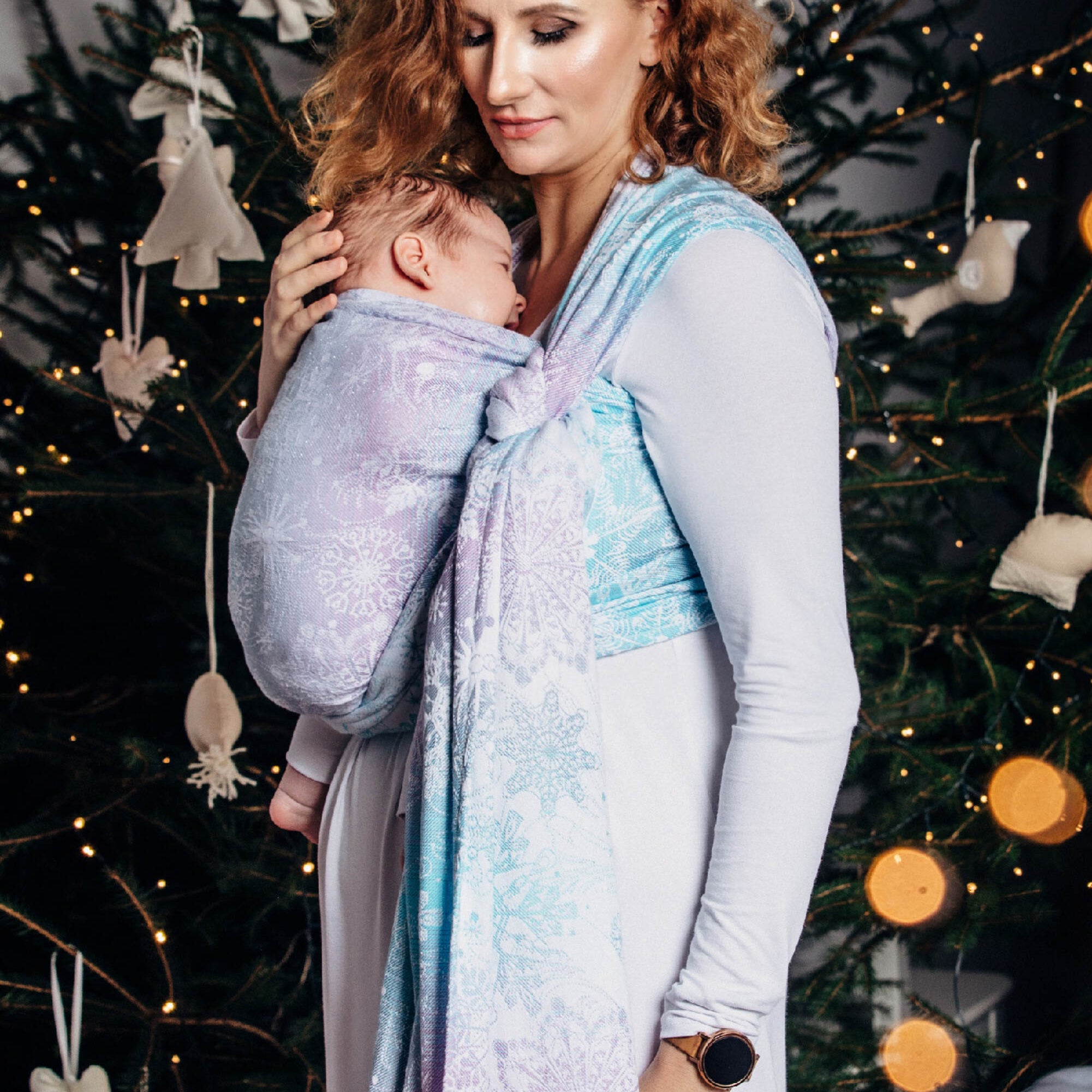 Glittering Snow Queen Woven Wrap by LennyLamb LennyLamb at Little Zen One