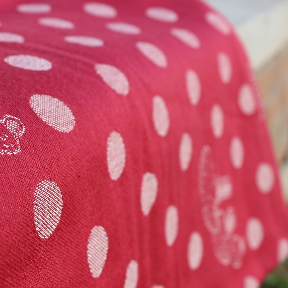 Red dots silk DidySling Ring Sling by Didymos Didymos at Little Zen One