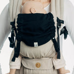 Ebony Black Baby Carrier Hood by LennyLamb LennyLamb