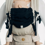 Ebony Black Baby Carrier Hood by LennyLamb LennyLamb